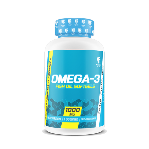 Muscle Rulz Omega-3 Fish Oil Softgels 1000mg 100 Softgels