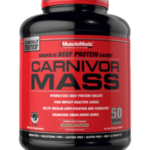 MuscleMeds Carnivor Mass Anabolic Beef Protein Gainer Chocolate Fudge 5.83lbs
